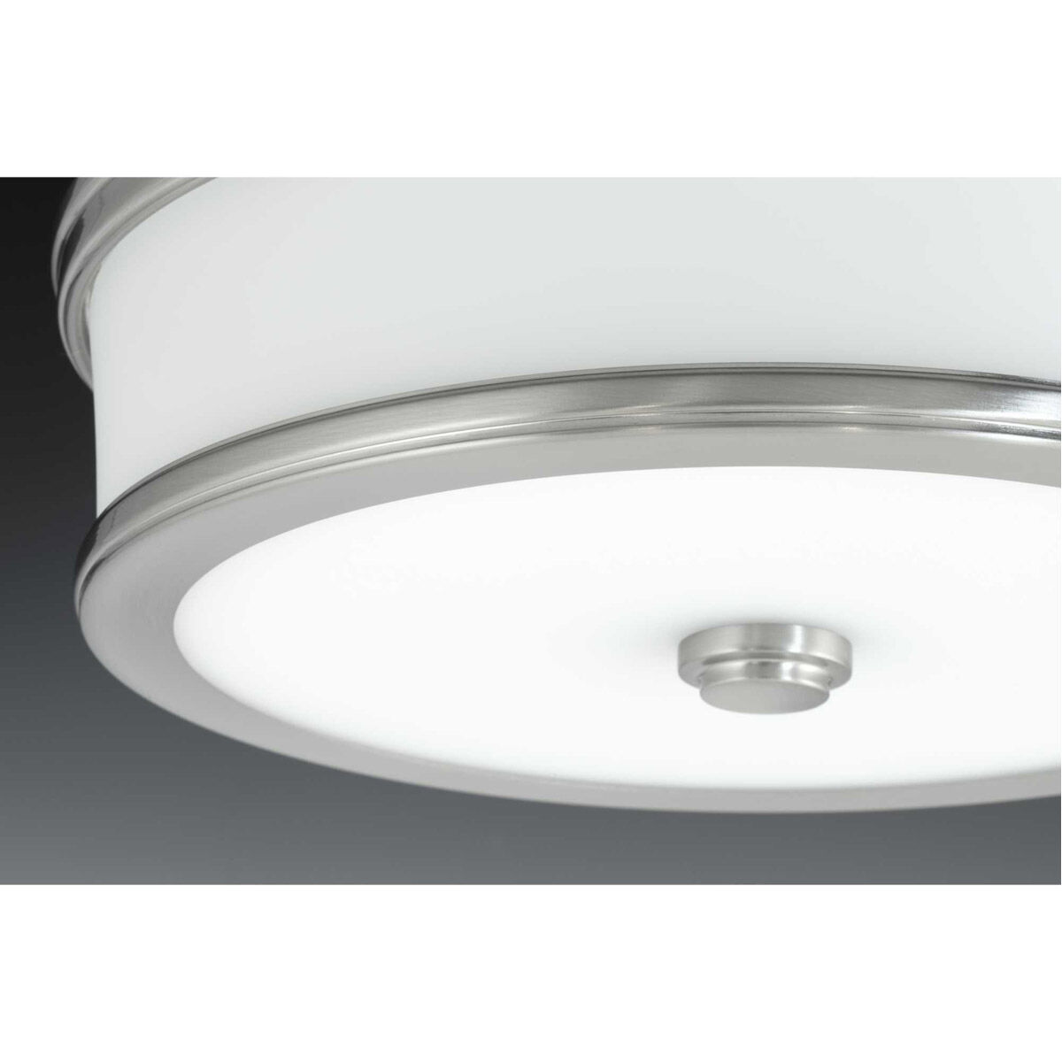 Green Ave LED 10.5 inch Brushed Nickel Flush Mount Ceiling Light, Progress LED